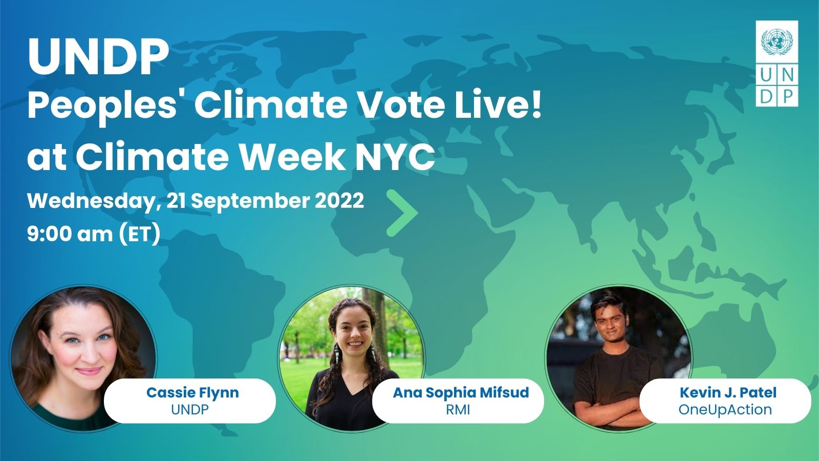 Peoples' Climate Vote Live! at Climate Week NYC Climate Promise